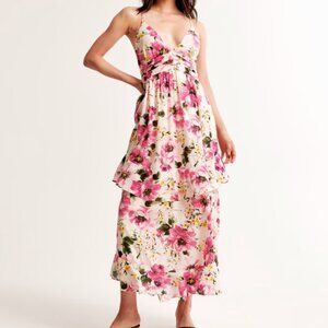 Abercrombie Drama Ruffle Tiered Maxi Dress
